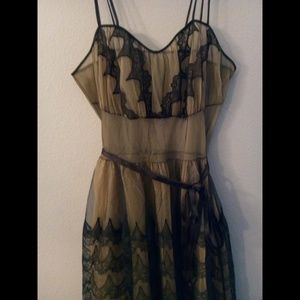 🐩Vintage 1950's Pinup Slip Goth Dress 🐩